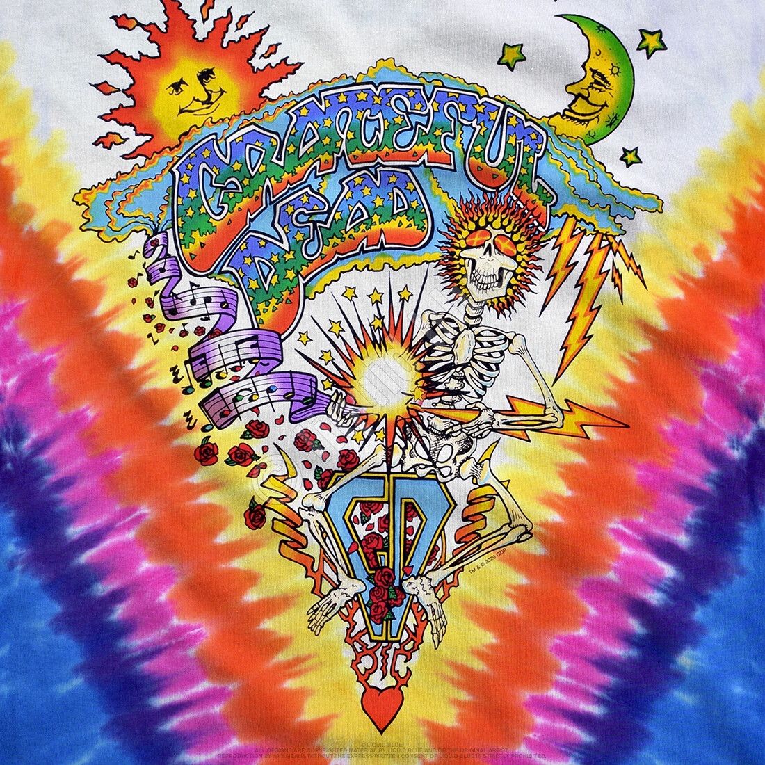 GRATEFUL DEAD-SUMMER TOUR 92-2 Sided TIE DYE T-SHIRT S,M,L,XL,2X,3X Garcia,Wier gallery
