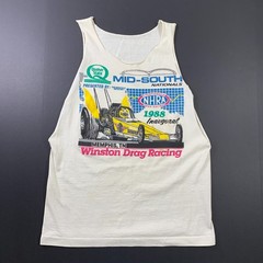 Vintage 1988 NHRA Winston Drag Racing Mid South Nationals Tank T-Shirt Medium