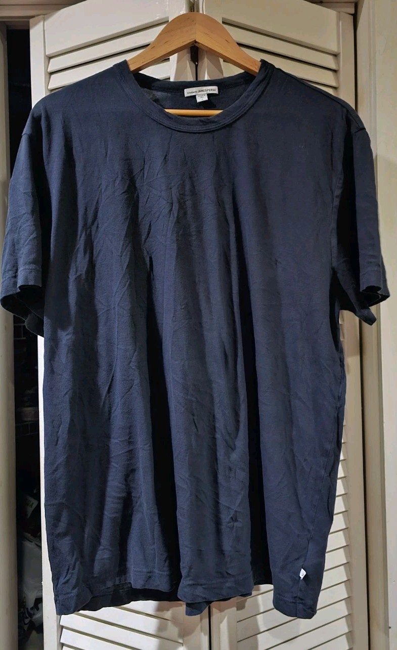 James Perse T-Shirt Crew Neck SZ. 4 (=XL) ~ 100% Combed Cotton ~ Minimalist gallery