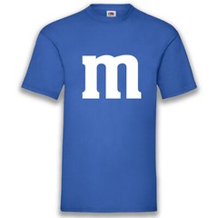 M&M Chocolate Lens Group Costume Carnival T-Shirt MM Shirt 13 Colours Man S-5XL