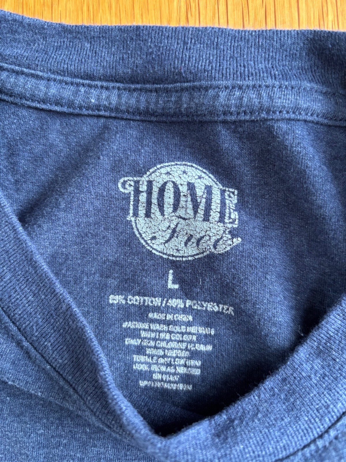 Home Free Long Sleeve T-Shirt "Ohio" Blue/Grey Mens Size Large Cotton/Poly gallery