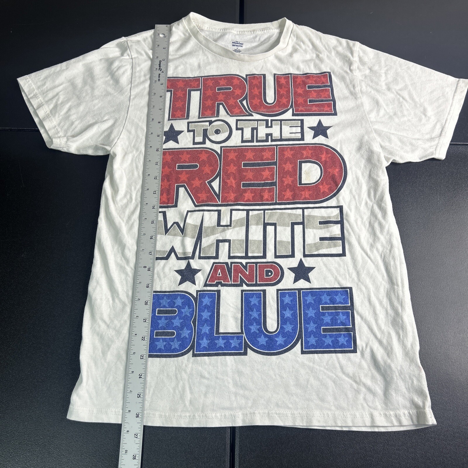 True To The Red Whites And Blue Shirt Patriotic Star And Stripes ✅ Tshirt Size M gallery