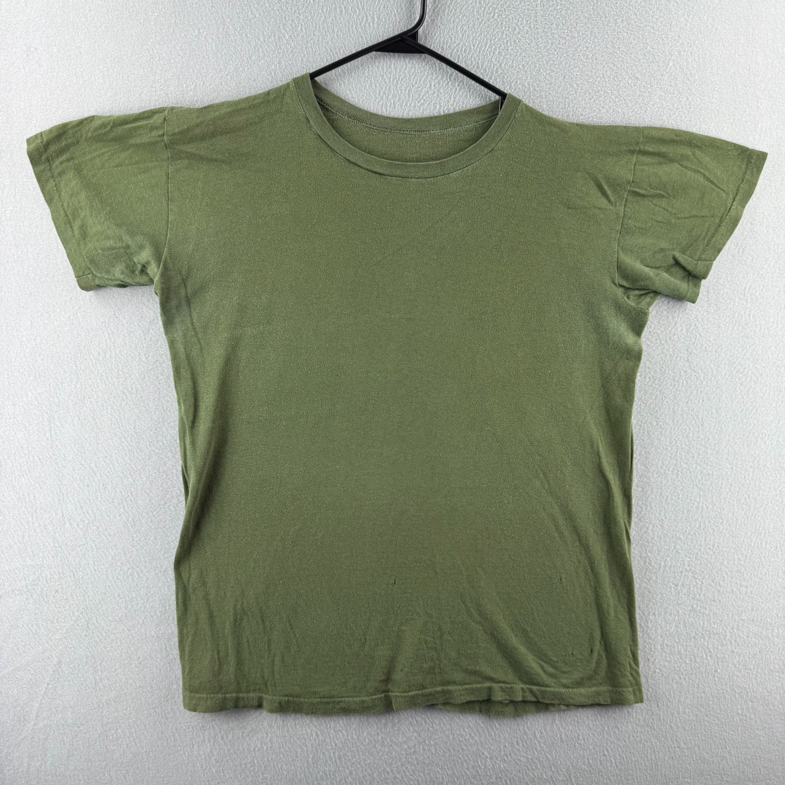 Vintage Military Shirt Mens Large Green Single Stitch Thin Cotton 70s Vietnam gallery