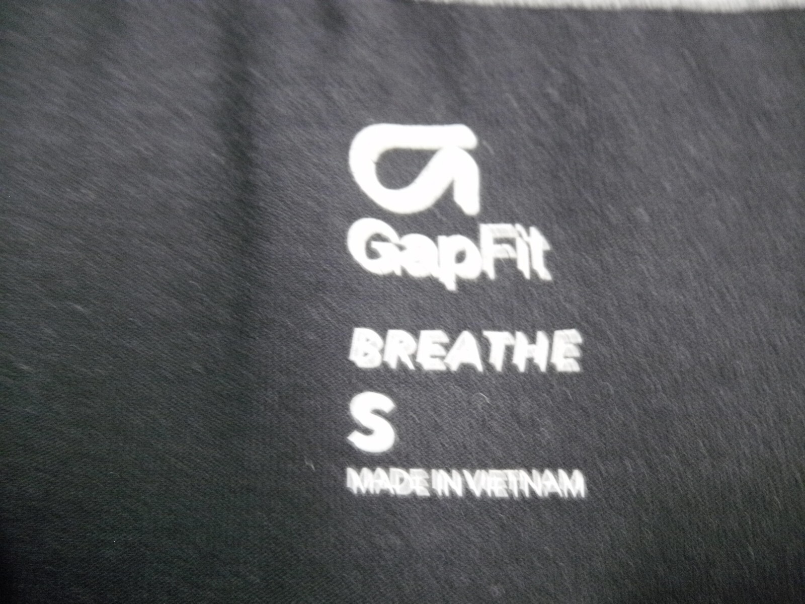 Gap Fit Breath T-Shirt Men S Black Gray Camo Crew Neck Short Sleeve gallery