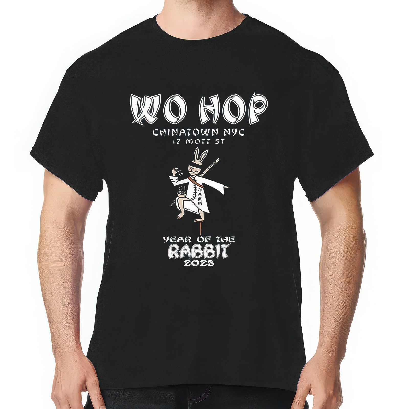 Wo Hop Chinatown NYC Year of The Rabbit 2023 T-Shirt Unisex Cotton Tee S to 5XL gallery