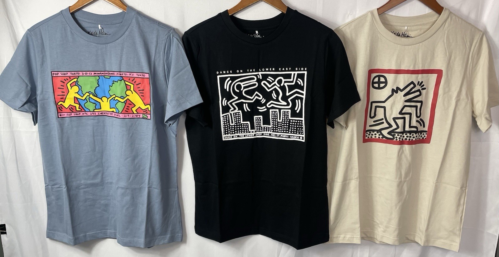 Keith Haring Men's Graphic Tee Blue/Beige/Black Pick Size S, M, L, XL, XXL NWT gallery