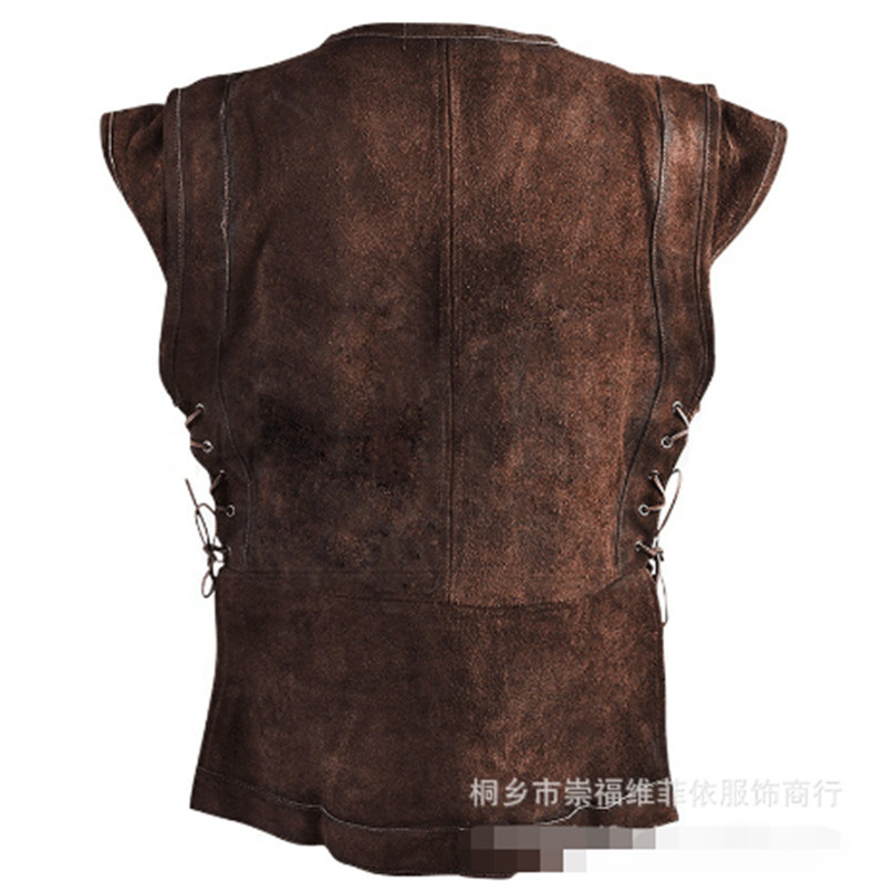 Men's Medieval Vintage Steampunk Vest Renaissance Sleeveless Cos Costume Shirt gallery