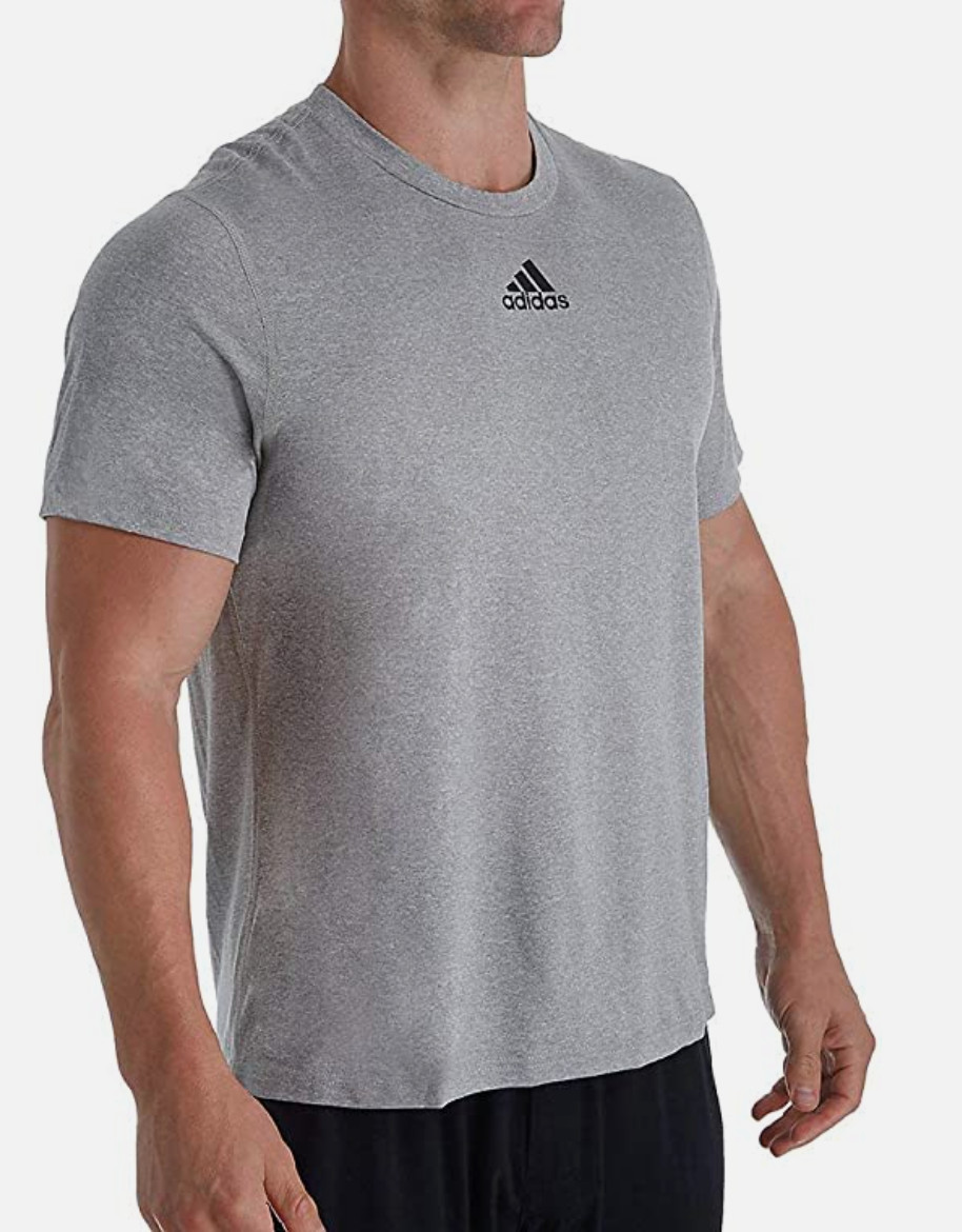 BRAND NEW Adidas Men's Creator SS Athletic T-Shirt #EK0074 in Grey/Black Size LG gallery