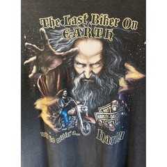Vantage 1989 Rare Harley Davidson The Last Biker On Earth Graphic T-Shirt Large