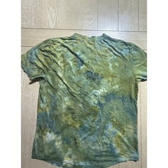 James Perse Relaxed V-Neck Tie Dye Tee Green Earth Tone Size 2 Custom OOAK