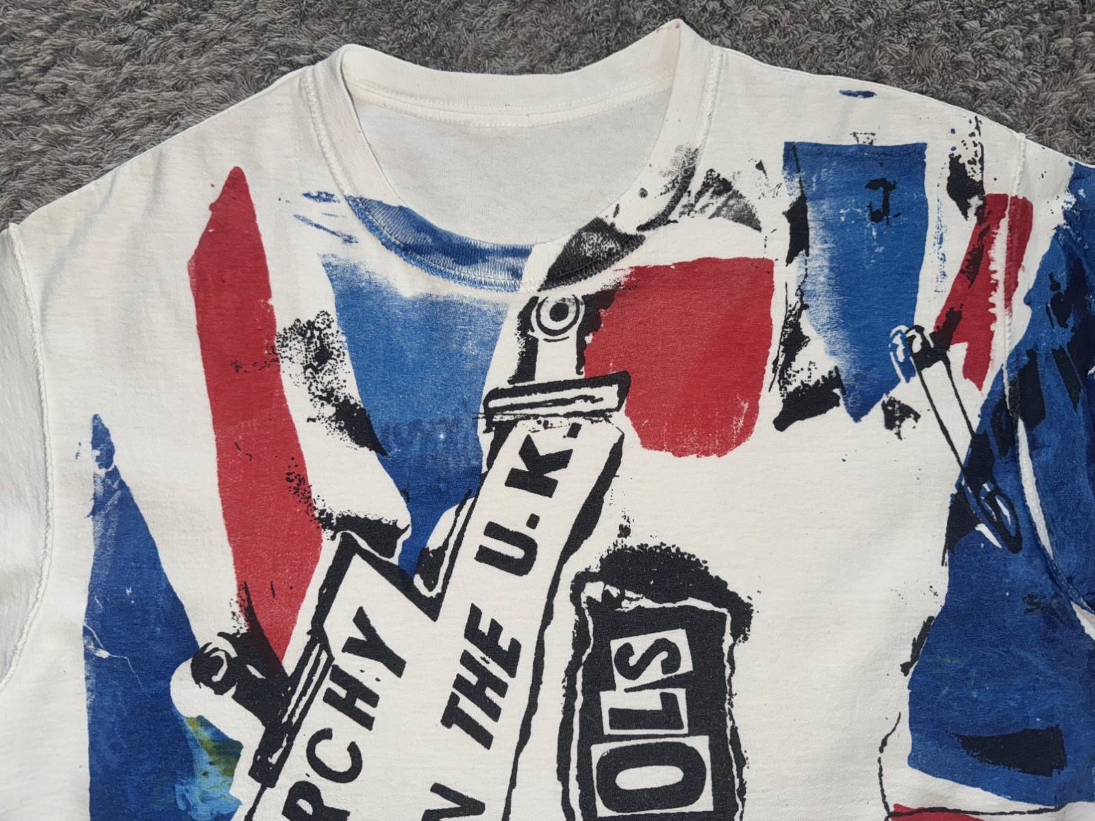 rare Sex Pistols Anarchy in the UK Vintage 90s 00s reversible t-shirt men's L gallery