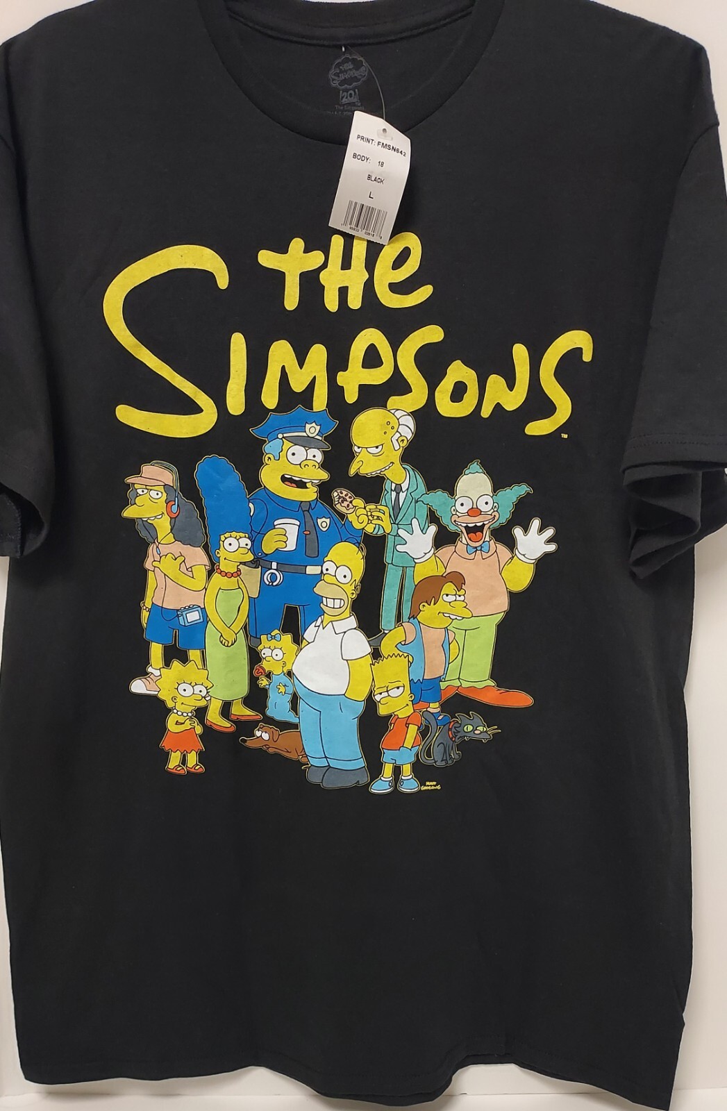 Mens "The Simpsons " 80s Style Graphic Tee Shirt Casual Lounge NWT / LARGE gallery