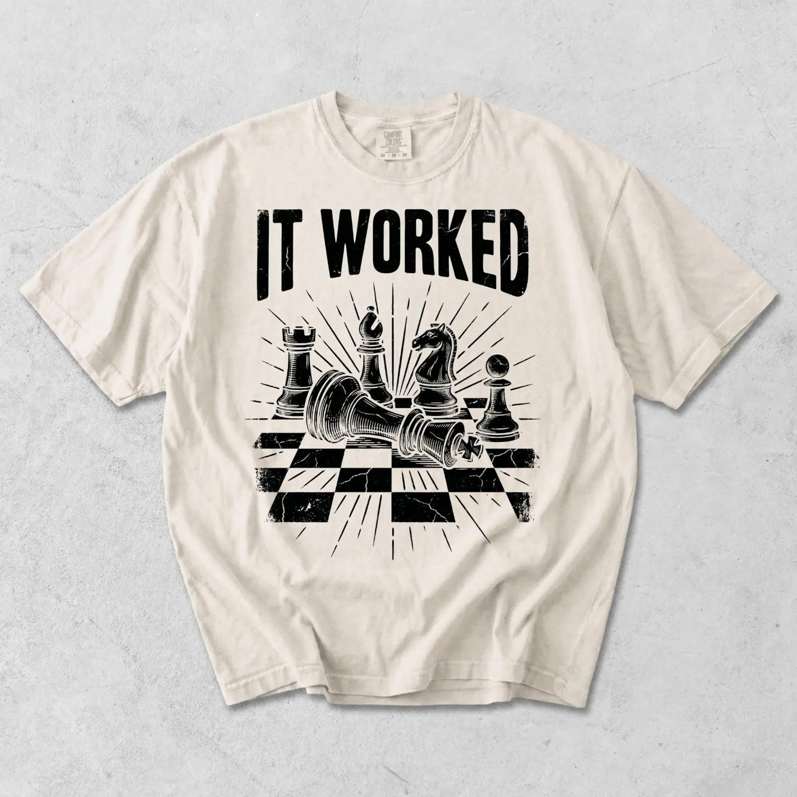 It Worked Shirt, Funny Chess Player Tee, Vintage Checkmate T-Shirt