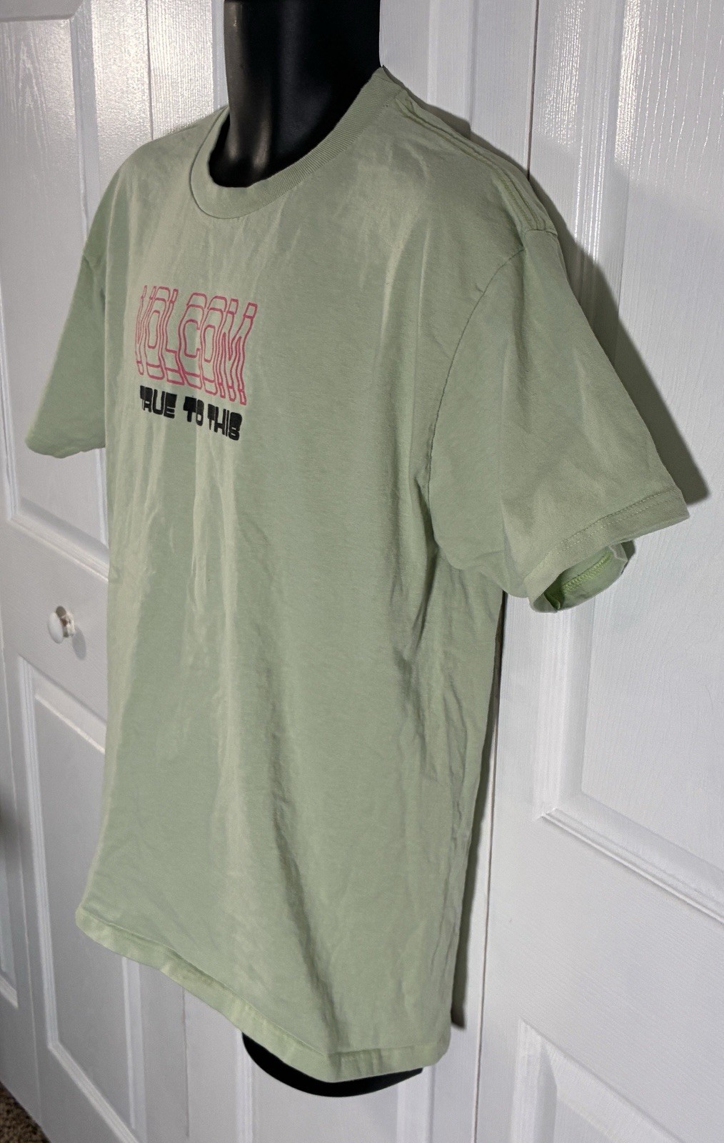 Volcom True To This Graphic T-Shirt Men's Size Large Mint Green 100% Cotton 2023 gallery
