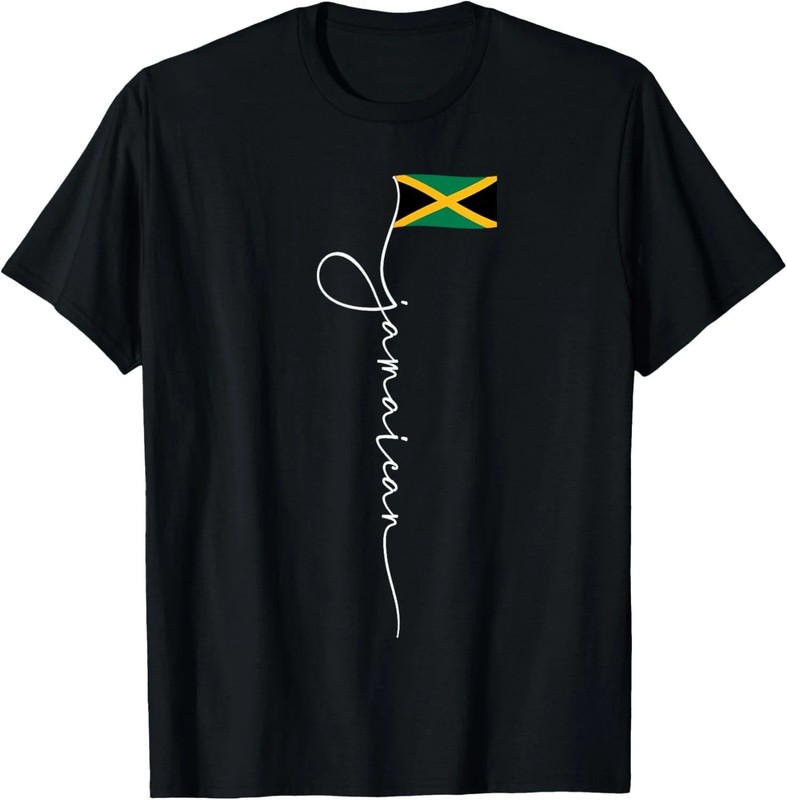 Jamaica Signature Jamaican Flag T-Shirt Size S-5XL