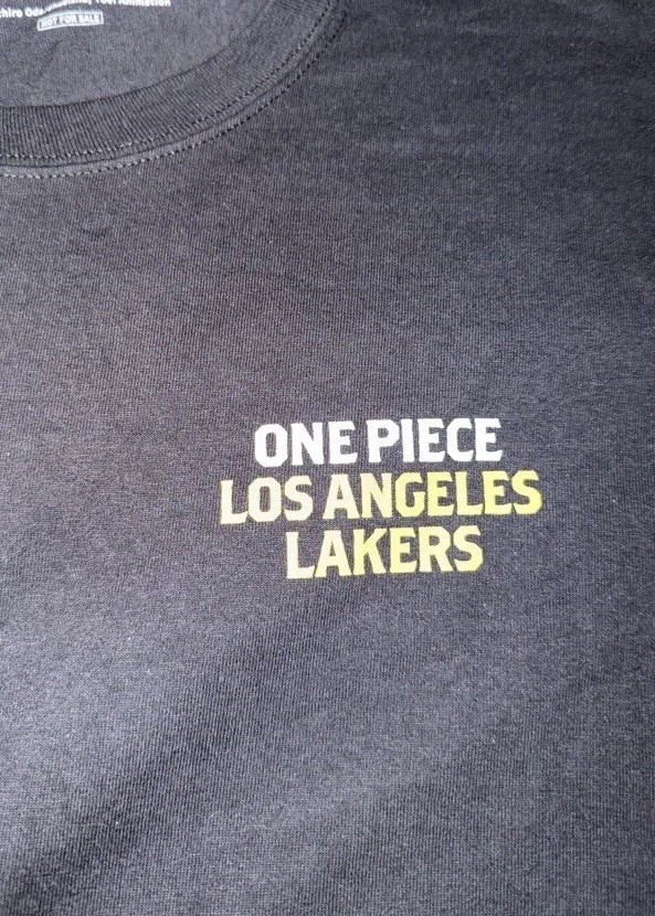 Los Angeles Lakers x One Piece Anime Collab 2025 T-Shirt L/XL Not For Sale NBA gallery