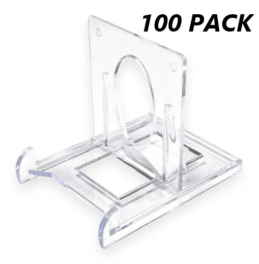 10-100 pcs Clear Acrylic Trading Card Stands Sports Cards Display Holder