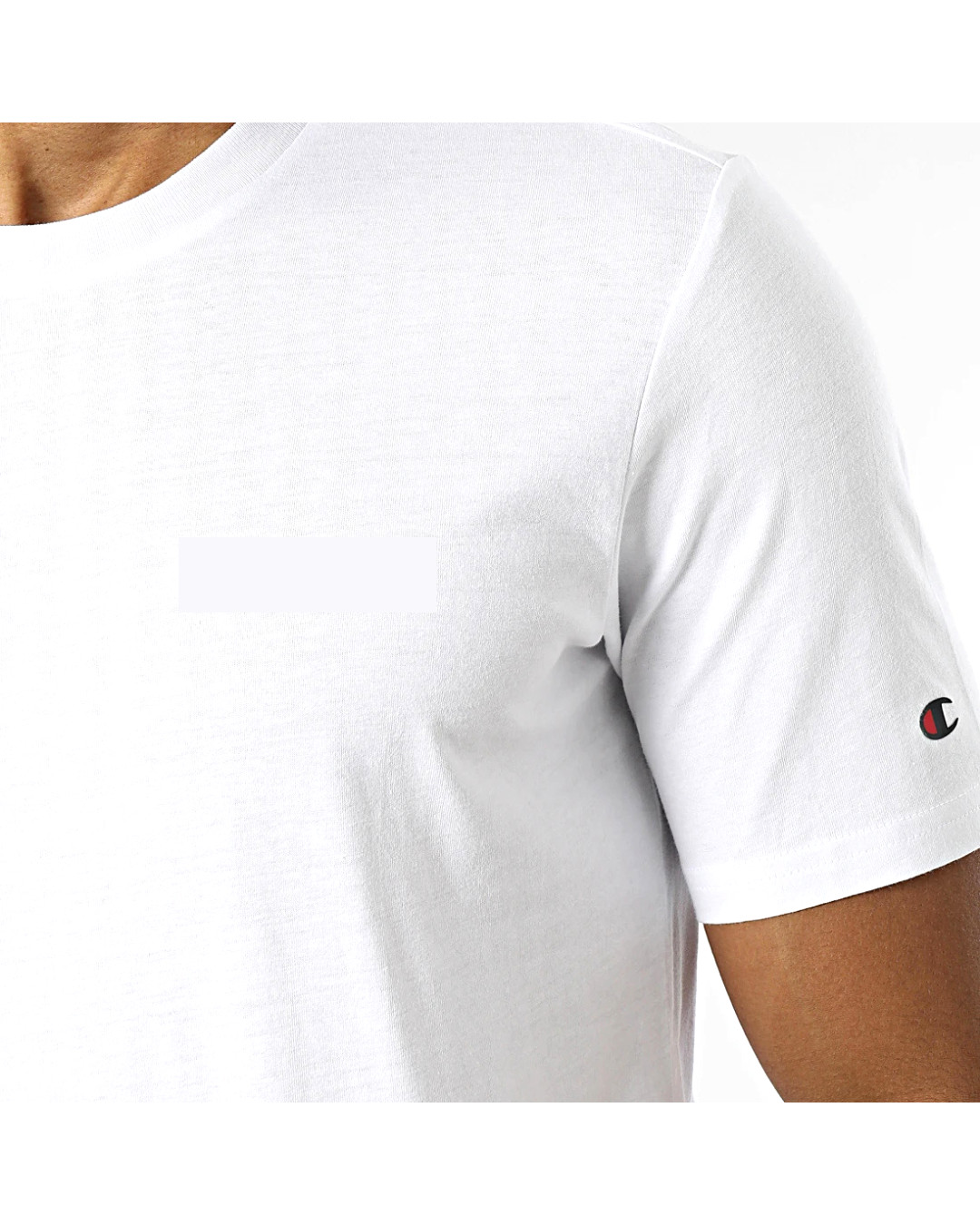 Champion Men Crew Neck Short Sleeves White T-Shirt S,M,L,XL gallery
