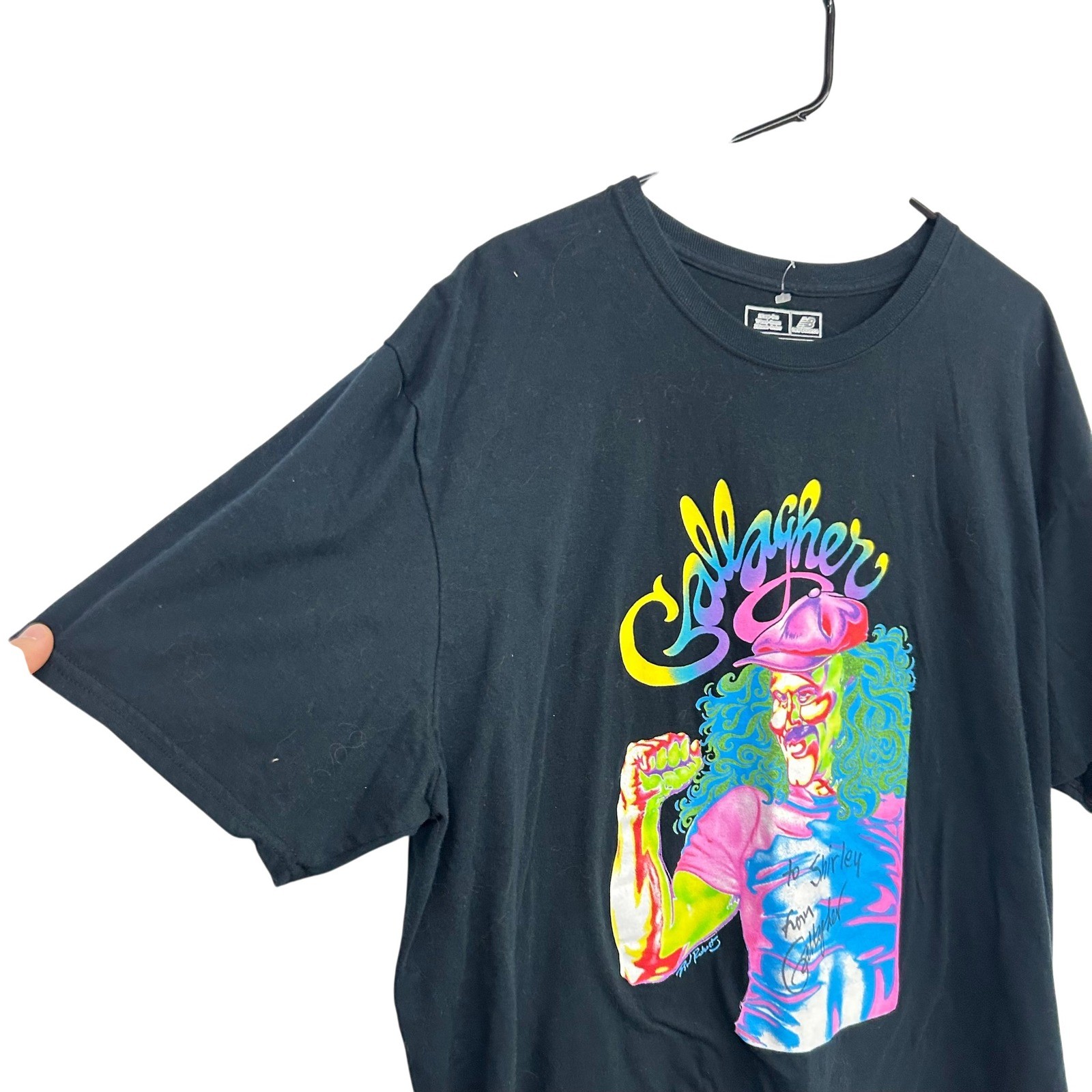 Retro Gallagher Comedy Graphic Tee 2XL Black Pop Culture Y2K Novelty Shirt gallery