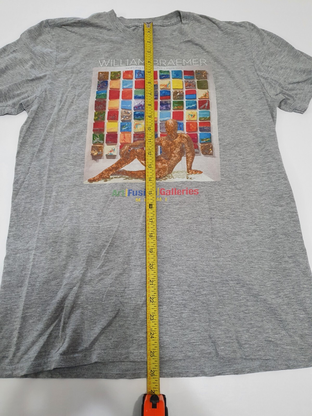 Art Tee William Braemer Paintings & Sculptures 2002 Miami Galleries Gray Sz M gallery