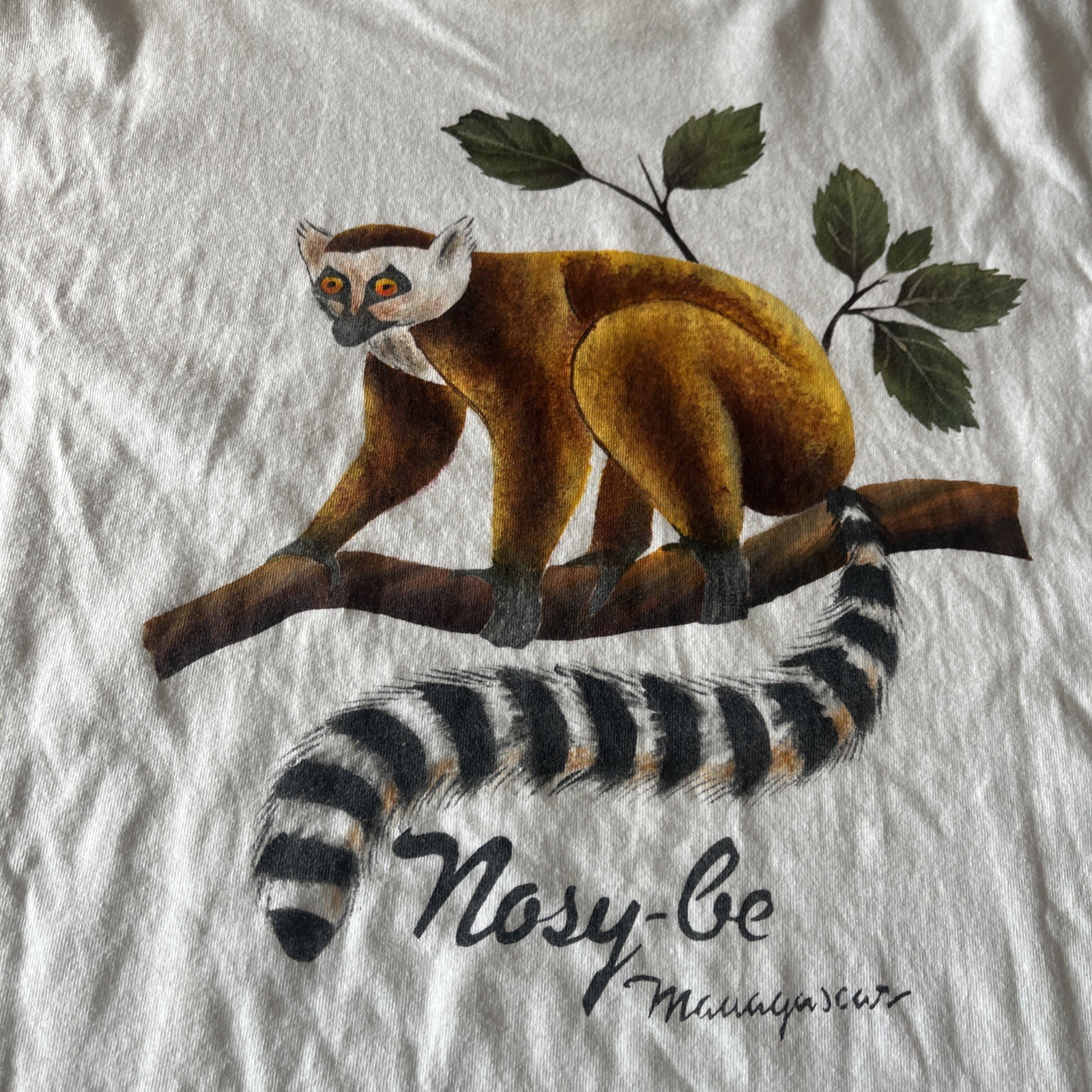 Vintage Madagascar Lemurs Shirt Sz XL Tourist Tee Funny 90s gallery