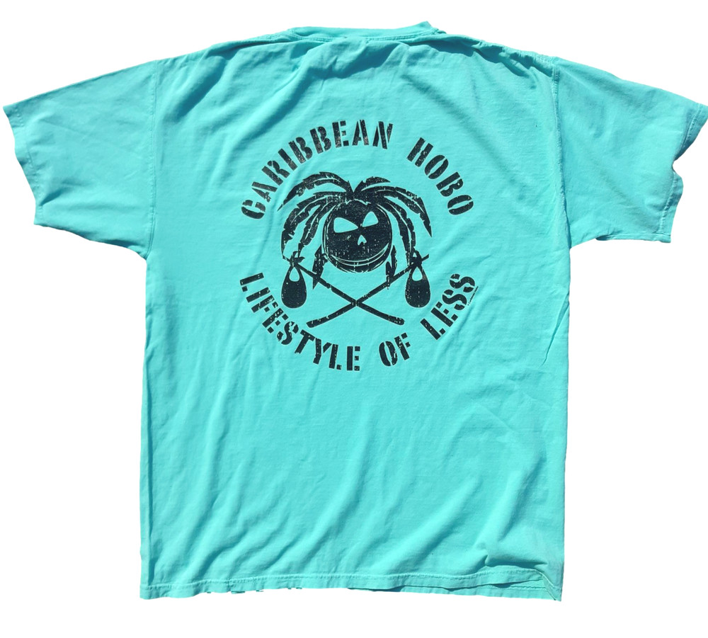 Caribbean Hobo black Coconut Head Lifestyle of Less T-shirt Key West Rum shirt