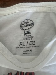 The Simpsons Clouds T-Shirt Large SS Off White Tee Sz XL