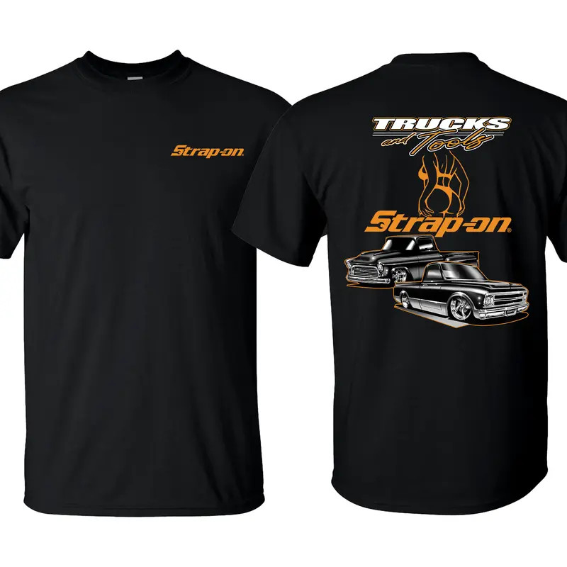 Trucks and tools T-Shirt, Snap-on 100% Cotton Double Sides T-shirt, Hardworking