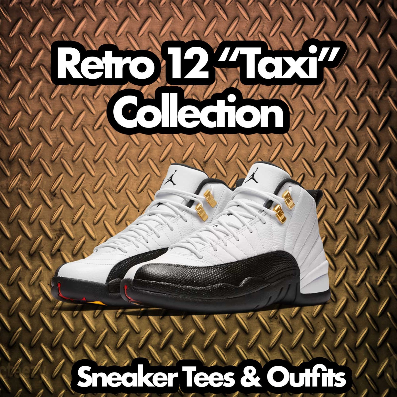Shirt To Match Retro 12 Taxi Sneakers AJ12 Outfit - Heel Tab Sneaker Tees gallery