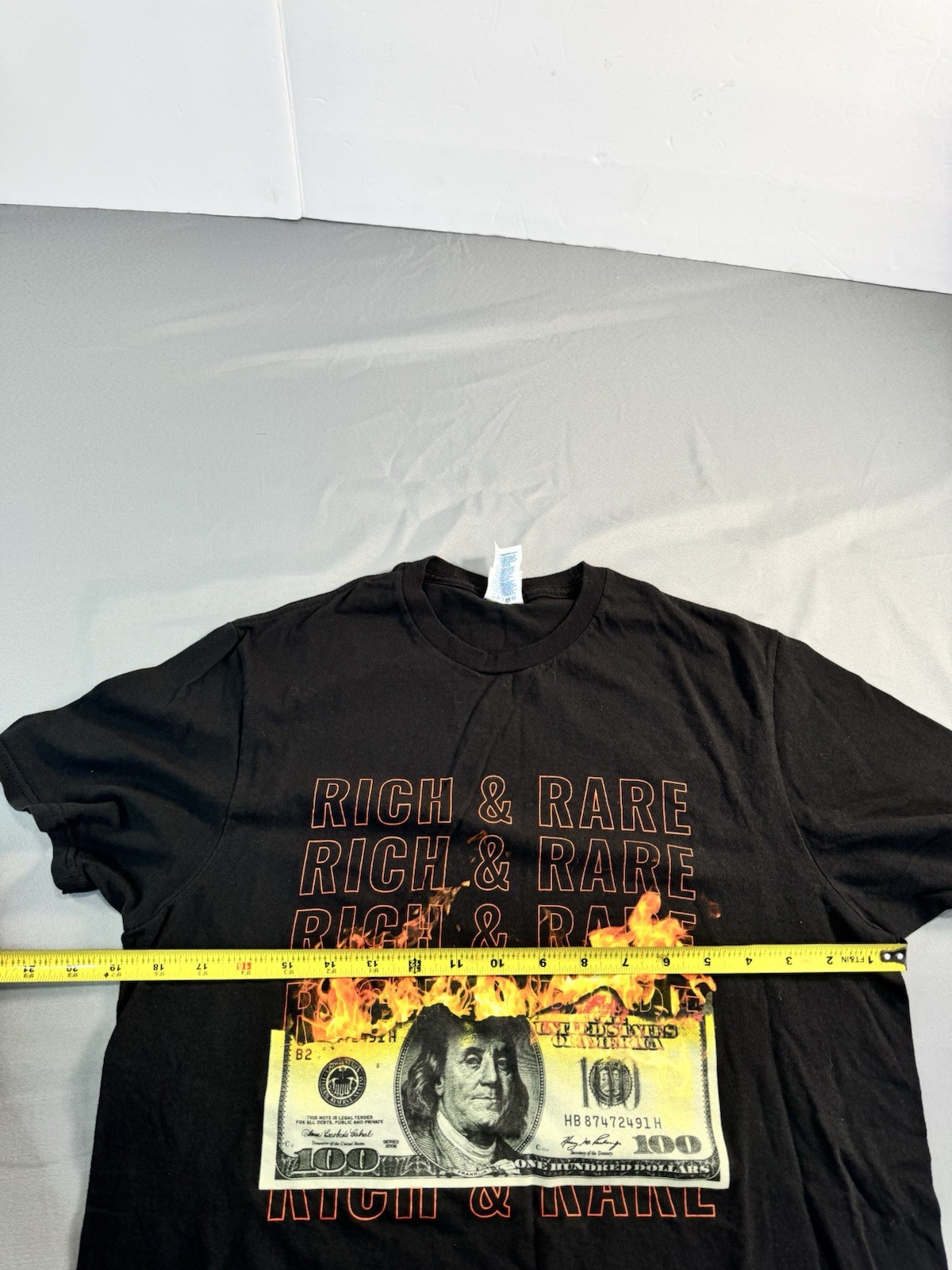 Delta Soft Rich & Rare T Shirt Black Mens Size Medium Graphic Print Money gallery
