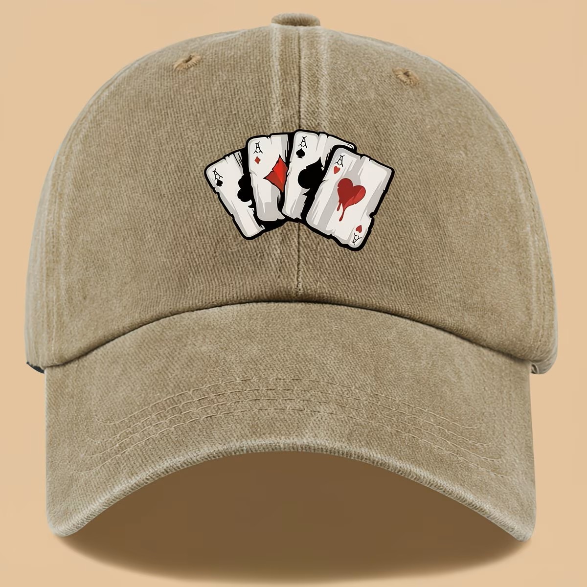 Retro Poker Print Truck Hat - Classic Baseball Cap, Las Vegas Fans- NEW gallery
