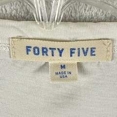 Forty Five Tshirt Mens M White Blank Classic Preppy Quiet Luxury Huckberry USA