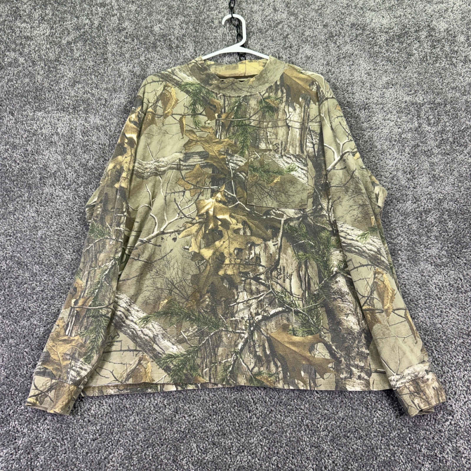 Realtree Shirt Mens XL Multicolor Long Sleeve Camo Pocket Tee Hunting Outdoor gallery