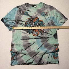 Affliction Black Label Toxic Earth Florida Keys Crystal Wash Y2K Grunge Shirt L