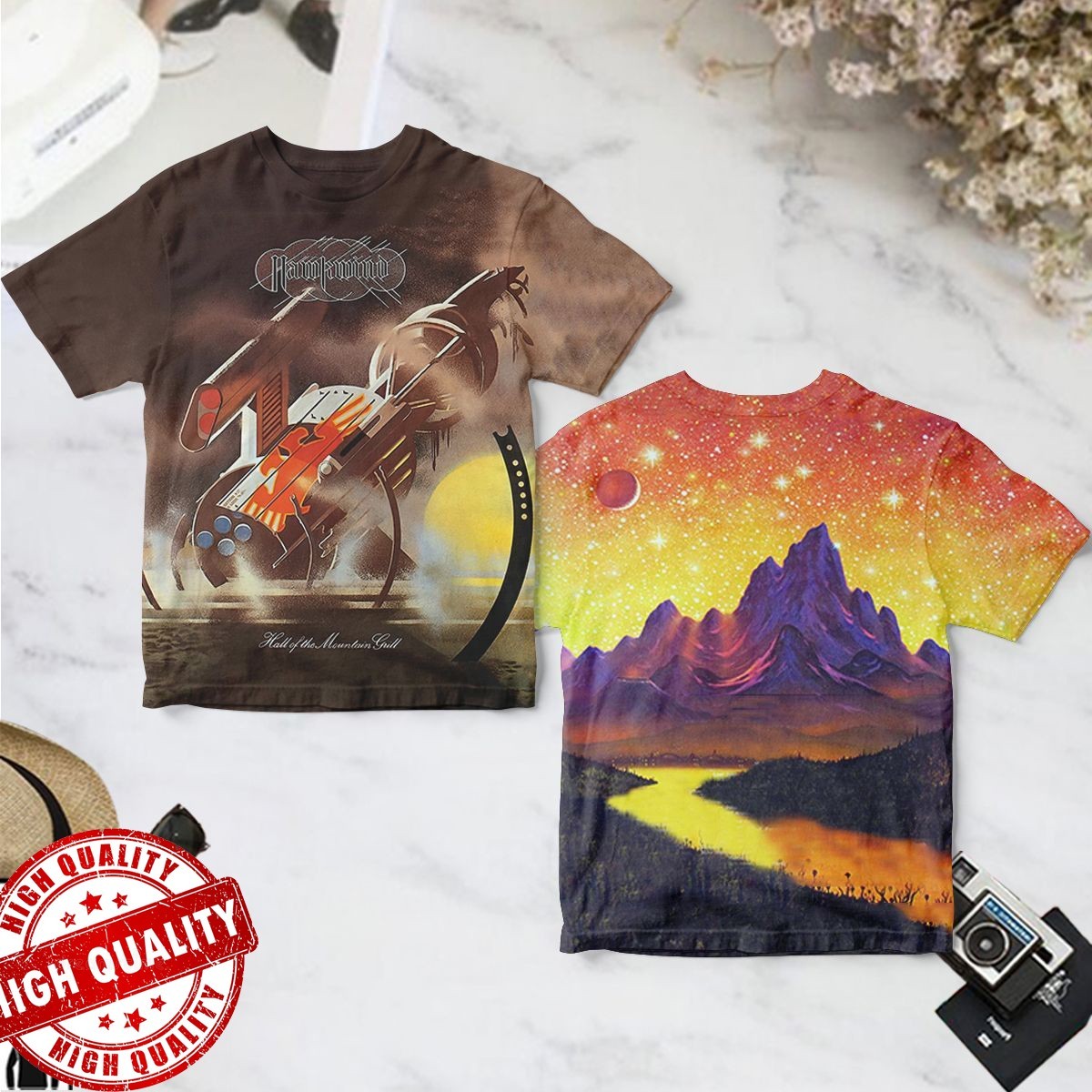 Hawkwind Hall Of The Mountain Grill 3D AOP Shirt Unisex S-23456XL 1P1340
