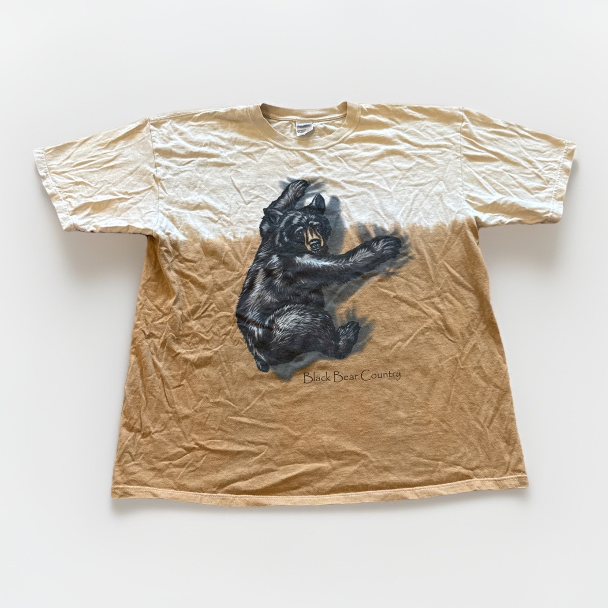 Black Bear Country Shirt Mens XL Brown Nature Vintage Y2K Cotton gallery
