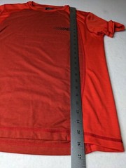 American Eagle Shirt Mens medium active wear red small hole back see photo