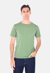 Men’s Solid Color Slim Fit Cotton Crew Neck T-Shirt Short Sleeve Basic
