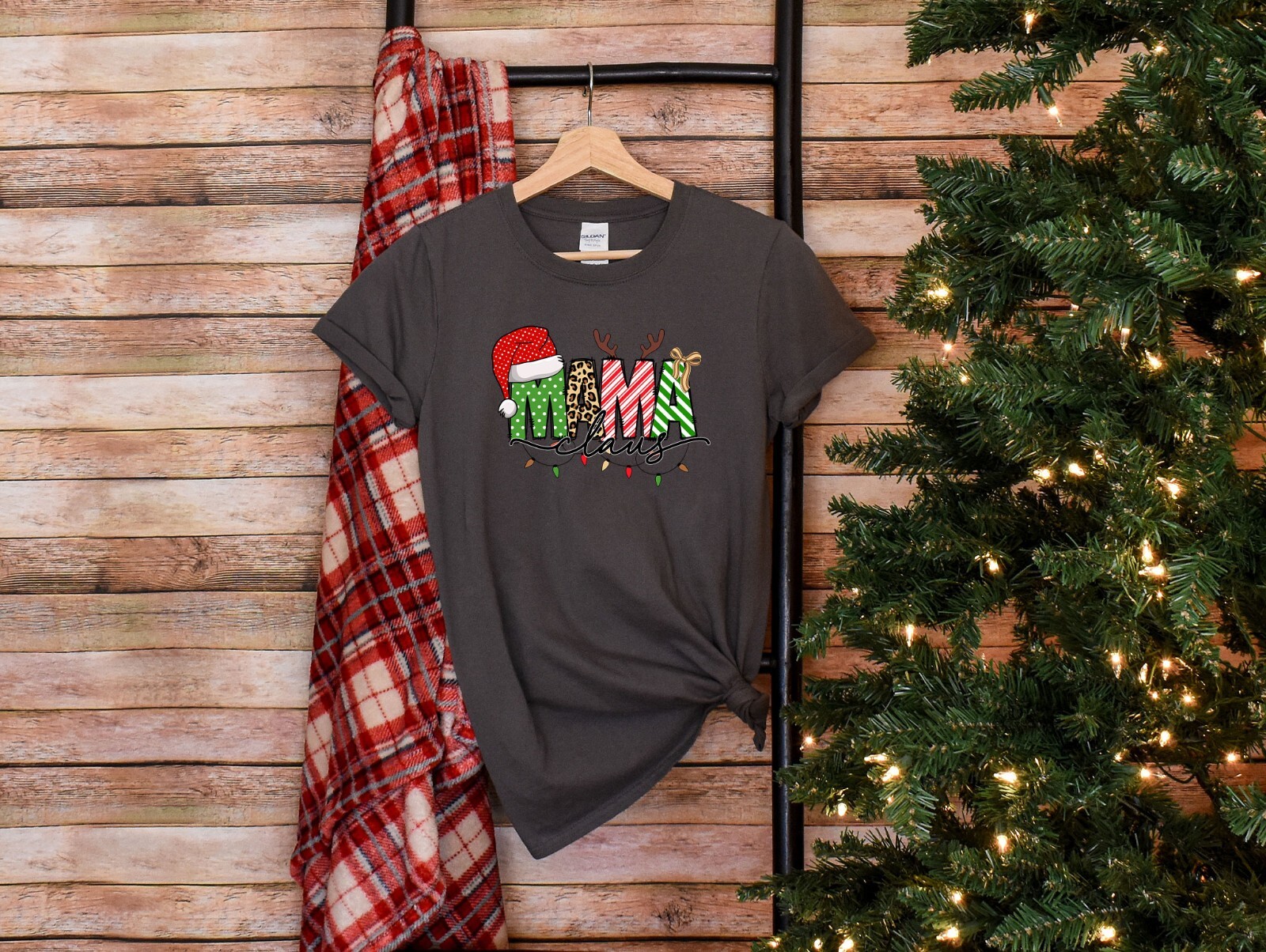 Mama Claus Shirt, Christmas Gift For Mom, New Year Family Tshirt, Christmas Tee gallery