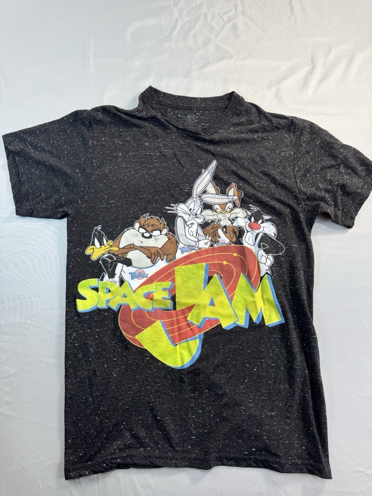 Vintage 90’s Space Jam Tshirt Black Size Small S Looney Tunes