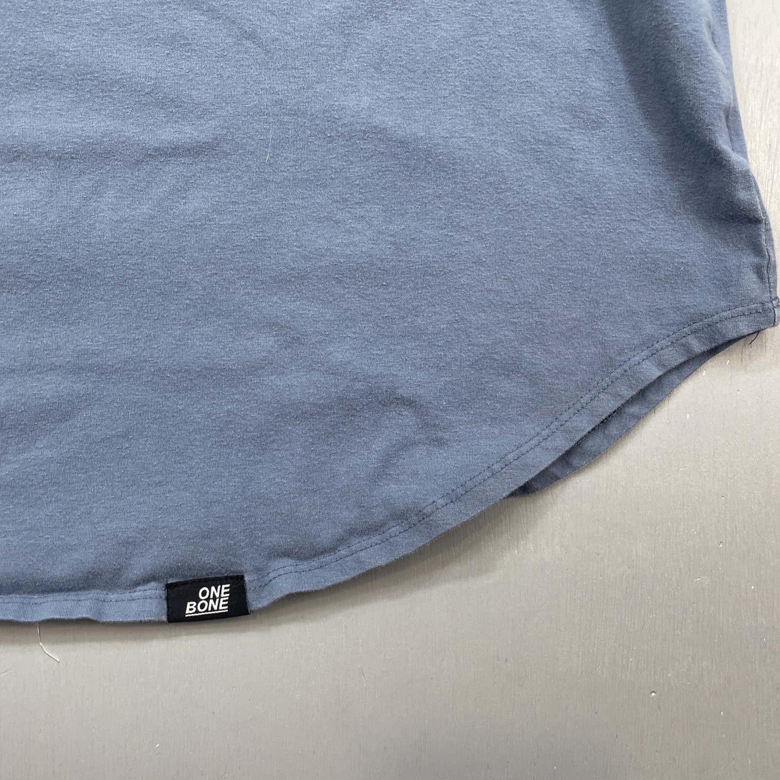 One Bone Shirt Men 3 4XL Scoop Curved Hem Tee Short Sleeve Crew Neck Blue Canada gallery