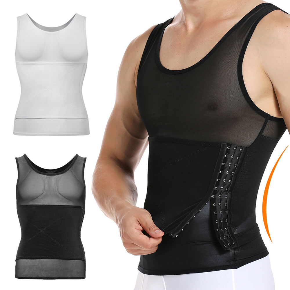 Fajas Para Hombres Faja Reductora De Hombre Men Body Shaper Tummy Control Tee gallery