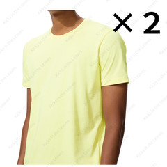 [2PCS SAME COLOR] UNIQLO Dry collar crew neck T-shirt XS-4XL 16Colors Unisex NWT