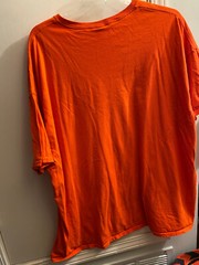 Cute Unique Sorry My Dragon Ate Your Unicorn Gift Unisex Orange T-Shirt NWOT 54″