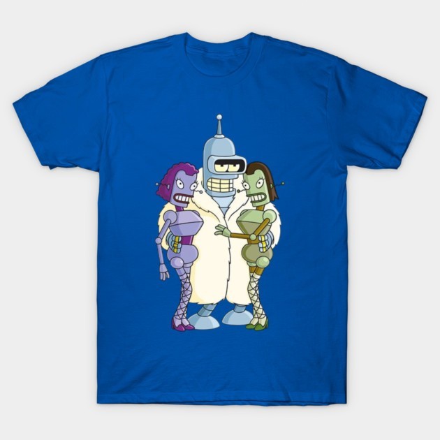 Bender's Hugging Ladies Man T-Shirt Futurama T-Shirt S-5XL gallery