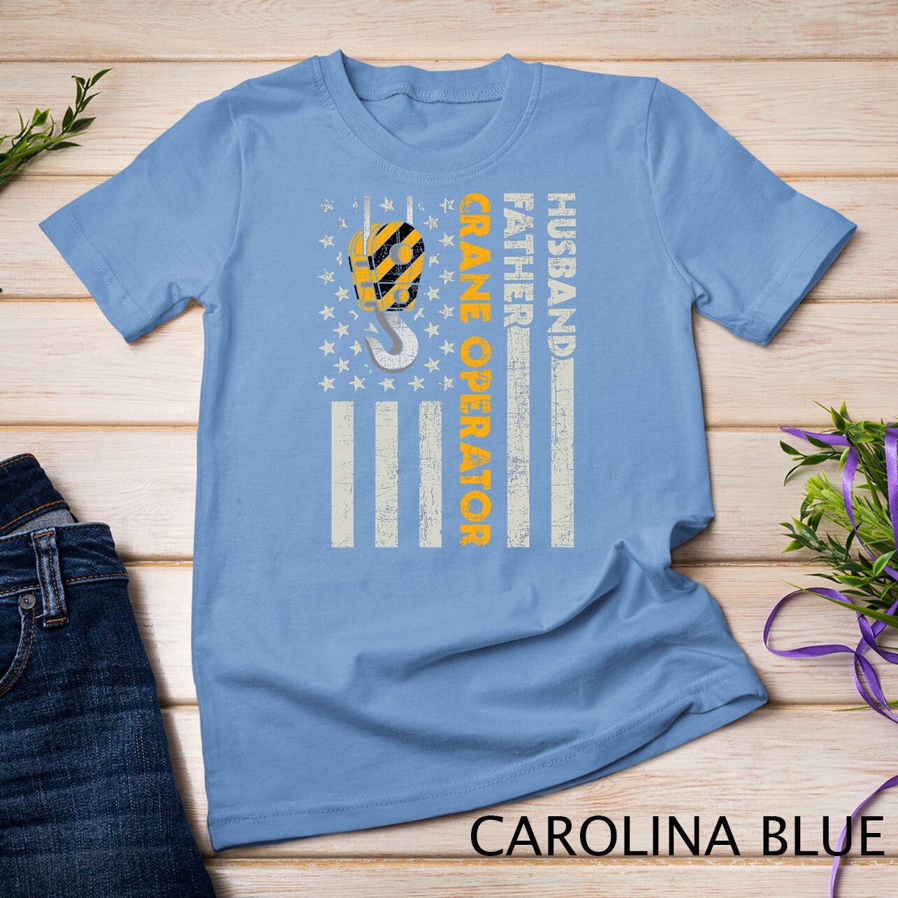 Husband Father Crane Operator - Construction Worker T-Shirt Unisex T-shirt gallery