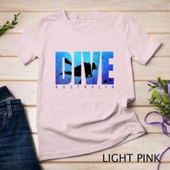 DIVE AUSTRALIA Scuba Diver Reef Diving Snorkel Shark Graphic Unisex T-shirt
