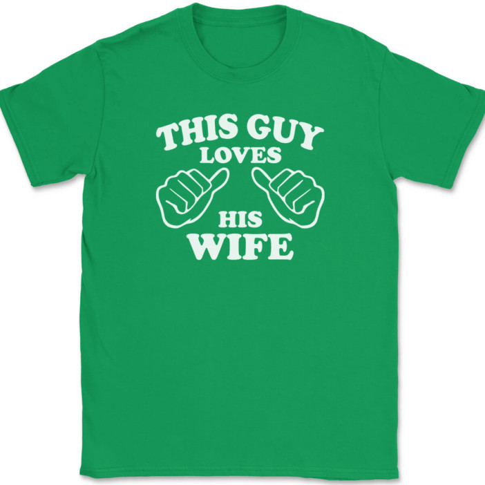 This Guy Loves His Wife T-Shirt Tee Marriage Anniversary Gift gallery