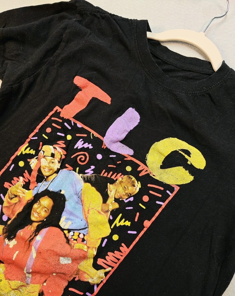 TLC Tboz Left Eye Chilli Unisex M Graphic Tshirt Y2K Music Official Ooooooh Tip