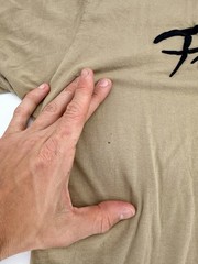 Primitive Apparel Skate Men’s Nuevo Puffy Print Script Shirt Size Large